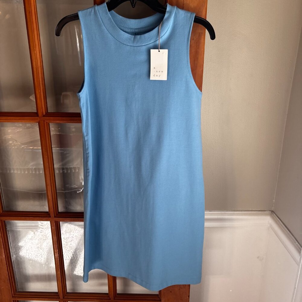 A New Day Women's Muscle Tank Dress Blue SZ: XS